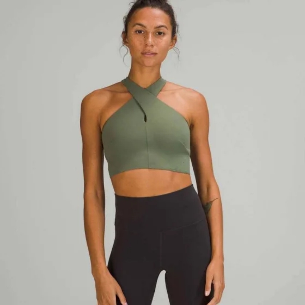 Lululemon Nulu Front Wrap Long Line Bra Sz 4